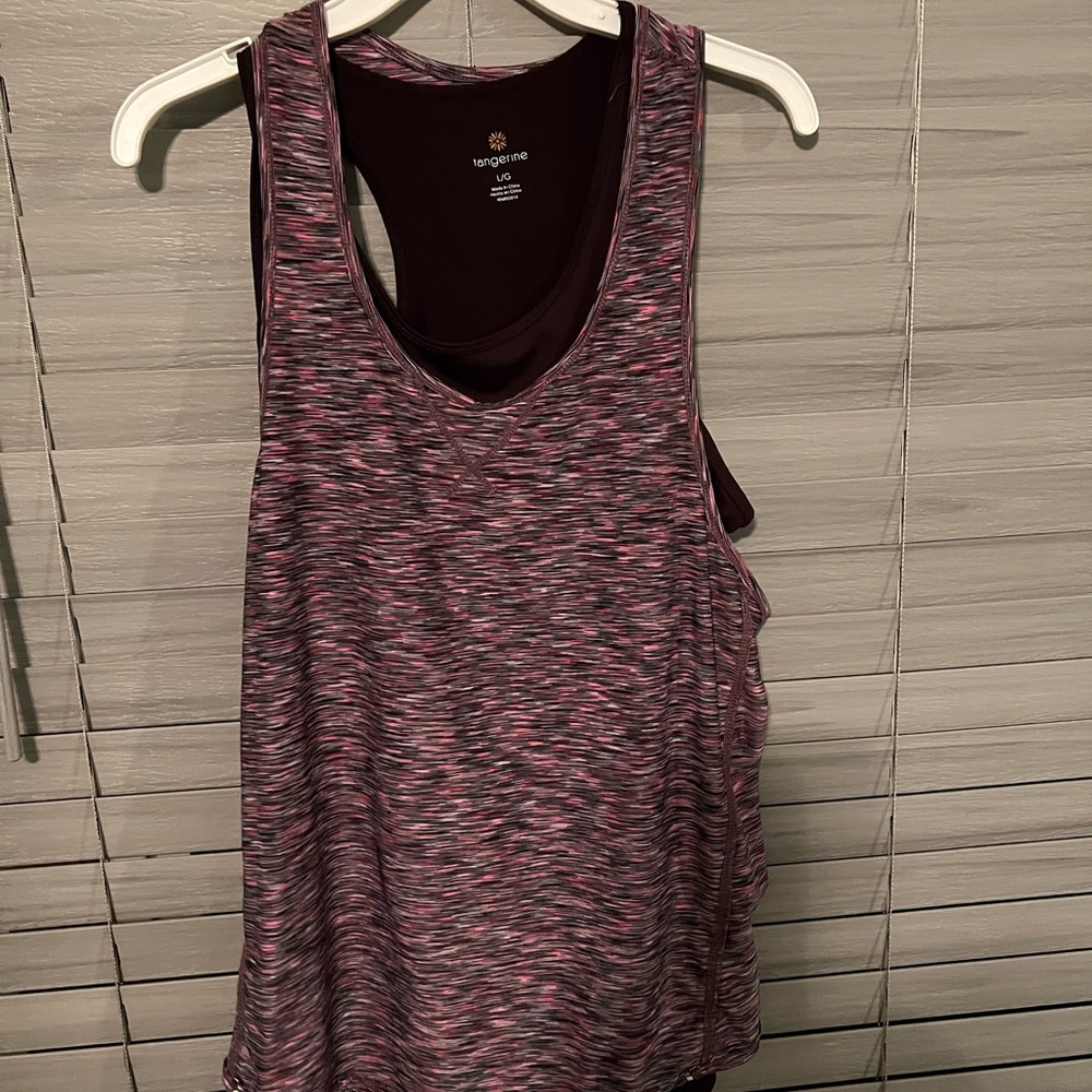 Tangerine tank tops size L , can be worn together or separate